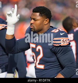 Chicago Bears wide receiver Allen Robinson (12) celebrates after an NFL  football game against the Detroit Lions Sunday, Nov. 11, 2018, in Chicago.  The Bears won 34-22. (AP Photo/Nam Y. Huh Stock Photo - Alamy