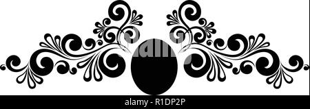 Calligraphic frame and page decoration Stock Vector