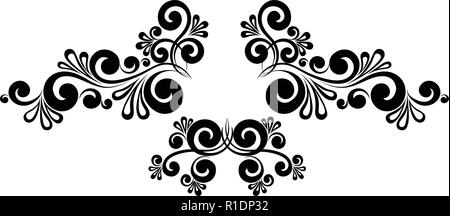 Calligraphic frame and page decoration Stock Vector