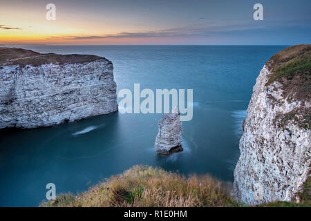 Queen Rock, South Breil just east of North Landing on Flamborough Head on the Yorkshire Coast Stock Photo