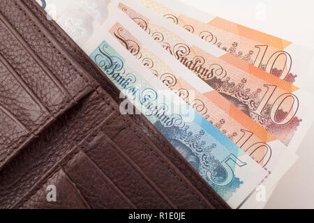 Wallet full of Money Stock Photo