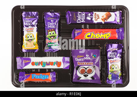 Cadburys Christmas Selection Box from 2017 Stock Photo