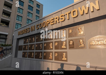 Padres Hall of Fame wall in Petco Park, home of the San Diego Padres  baseball team, San Diego, CA, United States Stock Photo - Alamy