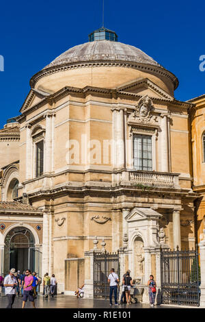 VATICAN - SEPTEMBER 25, 2018: Detail of Vatican museums. It is largest museum complex in the world with over 1000 museums and galleries. Stock Photo
