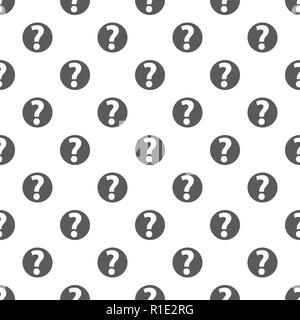 Question mark sign pattern seamless. Repeat illustration of question mark pattern vector geometric for any web design Stock Vector