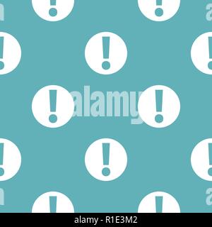 Exclamation point pattern seamless blue. Simple illustration of  vector pattern seamless geometric repeat background Stock Vector