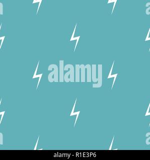 Lightning pattern seamless blue. Simple illustration of  vector pattern seamless geometric repeat background Stock Vector