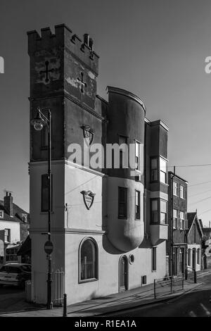 Whitstable Harbour Building,Harbour Street,Whitstable,Kent,England Built 1905. Now a retail premises. Stock Photo