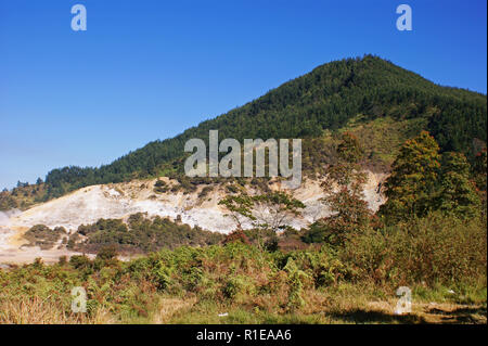 Kawah Sikidang Crater, Dieng Plateau, Wonosobo, Indonesia Stock Photo