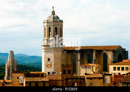 Cathedral of Saint Mary of Girona - Spain Stock Photo