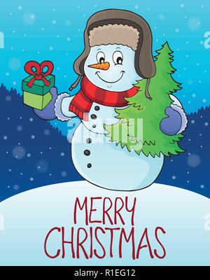 Merry Christmas subject image 9 - eps10 vector illustration. Stock Vector