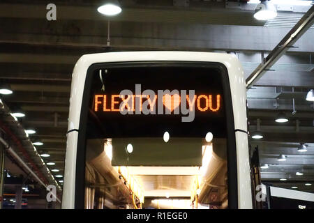 Wien, Präsentation der neuen Straßenbahn Bombardier Flexity - Vienna, Bombardier Flexity Tramway Presentation Stock Photo