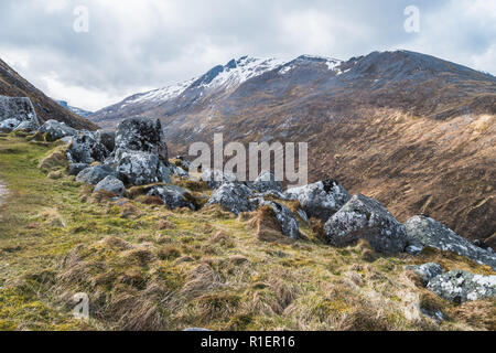 View at the top of Ben Nevis Range and Gondola, Scotland Stock Photo
