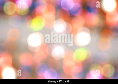 Blurred image of lights. Bokeh effect Stock Photo