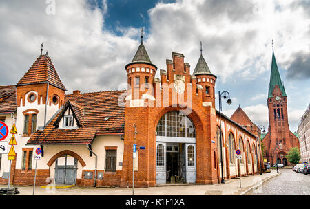 Old city market in Bydgoszcz, Poland Stock Photo