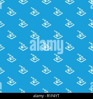 Ring d printing pattern vector seamless blue Stock Vector