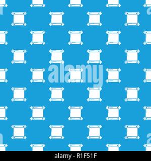 Old scroll parchment pattern vector seamless blue Stock Vector