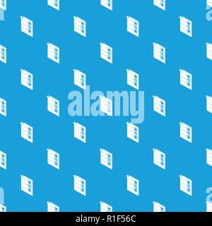 Voted paper pattern vector seamless blue Stock Vector