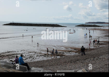 Sidmouth beach Stock Photo