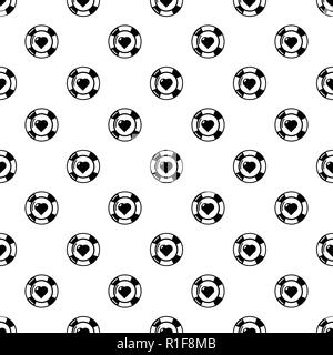Casino chips pattern vector seamless Stock Vector