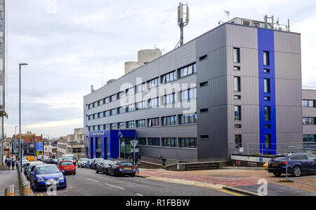 The recently refurbished Brighton Police Station in John Street Brighton UK one of the largest in the country Stock Photo