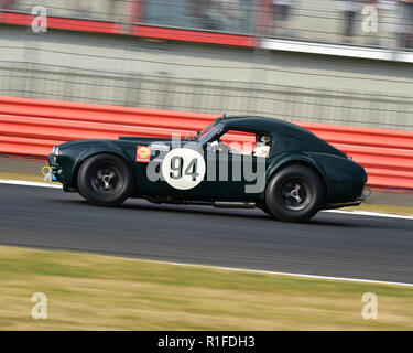 Michael Gans, Andy Wolfe, AC Cobra, International Trophy for Classic GT Cars, Silverstone Classic, July 2018, Silverstone, Northamptonshire, England,  Stock Photo