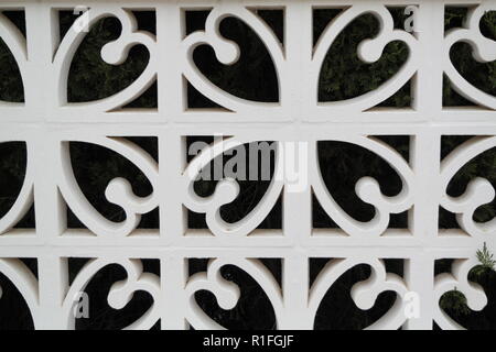 Ornate bricked wall Stock Photo
