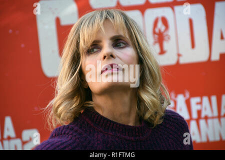 Rome Italy 12 Nov 2018 - Palazzo Dama Hotel - Presentation film COSA FAI A CAPOODANNO? Isabella Ferrari in the role of Domitilla Credit: Giuseppe Andidero Credit: Giuseppe Andidero/Alamy Live News Stock Photo