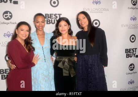Eva Longoria, Zoe Saldana, Gina Rodriguez and Rosario Dawson 