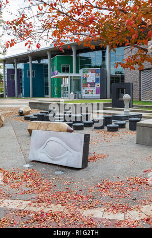 CHARLOTTE, NC, USA-11/08/18: ImaginOn is a collaborative venture of the Charlotte Mecklenburg Library and the Children's Theater. Stock Photo