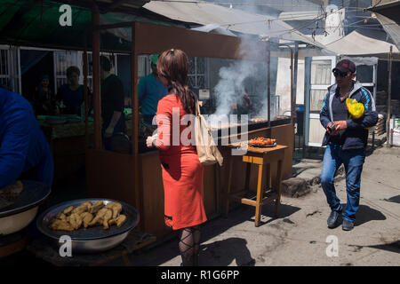 Uzbekistan, surroundings of Bukhara, local market Stock Photo