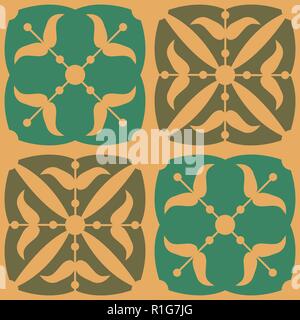 Royal heraldic Lilies, Fleur-de-lis, purple and gold, seamless pattern, wallpaper background. Stock Vector