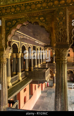 Durbar Hall in Tipu Palace, Bangalore, Karnataka, India Stock Photo