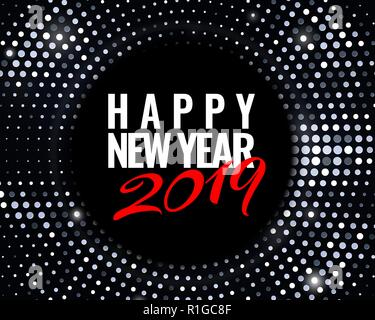 Happy New 2019 Year Stock Vector