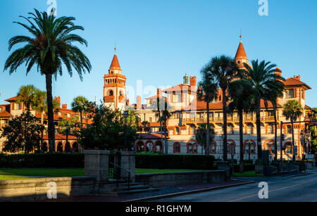 Ornate architecture of Flagler College in St Augustine on the east coast of Florida USA which specializes in the liberal arts Stock Photo