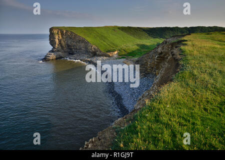 Nash Point at sunrise, South Wales (2) Stock Photo