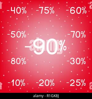 winter discounts sale black Friday Stock Vector