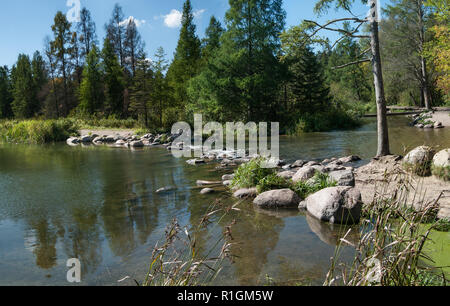 Mississippi River Source at Lake Itasca State Park Minnesota Stock