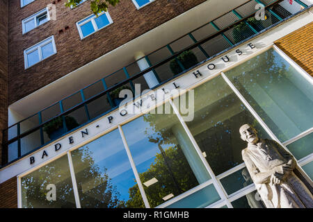 Baden-Powell House, colloquially known as B-P House, is a Scouting hostel and conference centre in South Kensington. London, England, United Kingdom Stock Photo