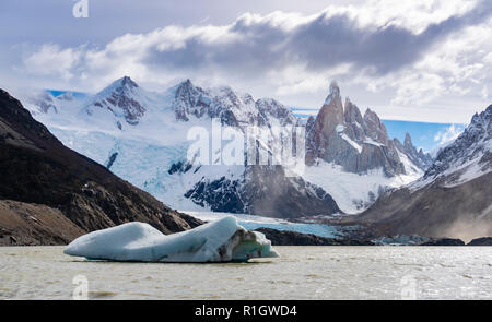 Cerro Torre mountain at Los Glaciares National Park in Argentina Stock Photo