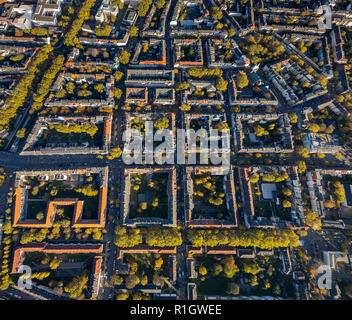 Aerial view, perimeter block development in the Hansa quarter Stock ...