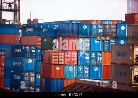 Shipping containers. Stock Photo