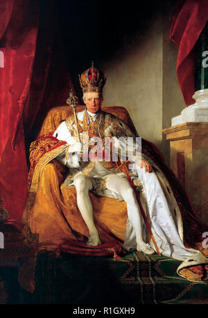 Francis II, Holy Roman Emperor by Friedrich von Amerling, circa 1832 Stock Photo