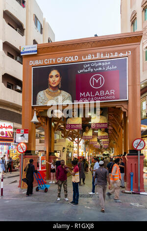 Gold Souk in Dubai. UAE Stock Photo