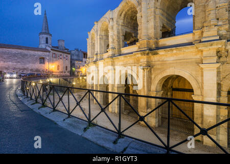amphitheatre Arles, roman arena, Arles, Provence Stock Photo