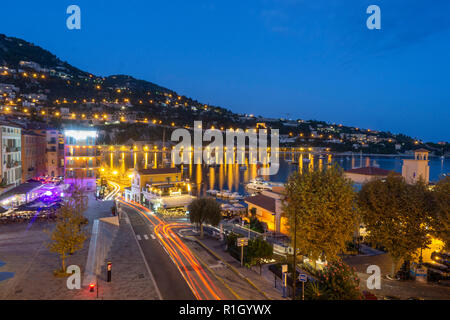 French Reviera, Villefranche sur Mer, twilight, Stock Photo
