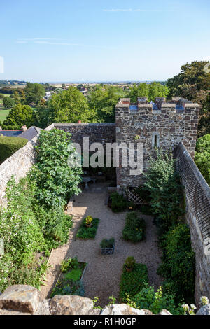 The courtyard of Rye Castle, Rye East Sussex Stock Photo - Alamy