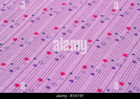 Fabric background with pattern closeup picture. Stock Photo