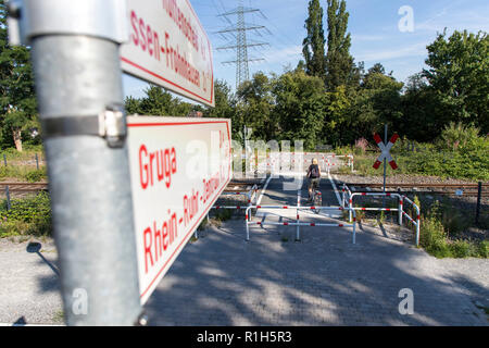 Radschnellweg 1, RS1, bicycle highway, which will run through the Ruhr area over a distance of more than 100 kilometers between Hamm and Duisburg, fin Stock Photo