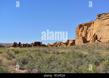 Pueblo Bonito, Chaco Canyon, Chaco Culture National Historical Park, New Mexico, USA 180926 69503 Stock Photo